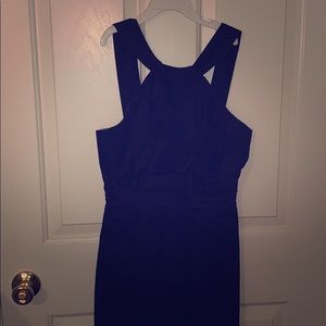 David’s bridal black midi dress